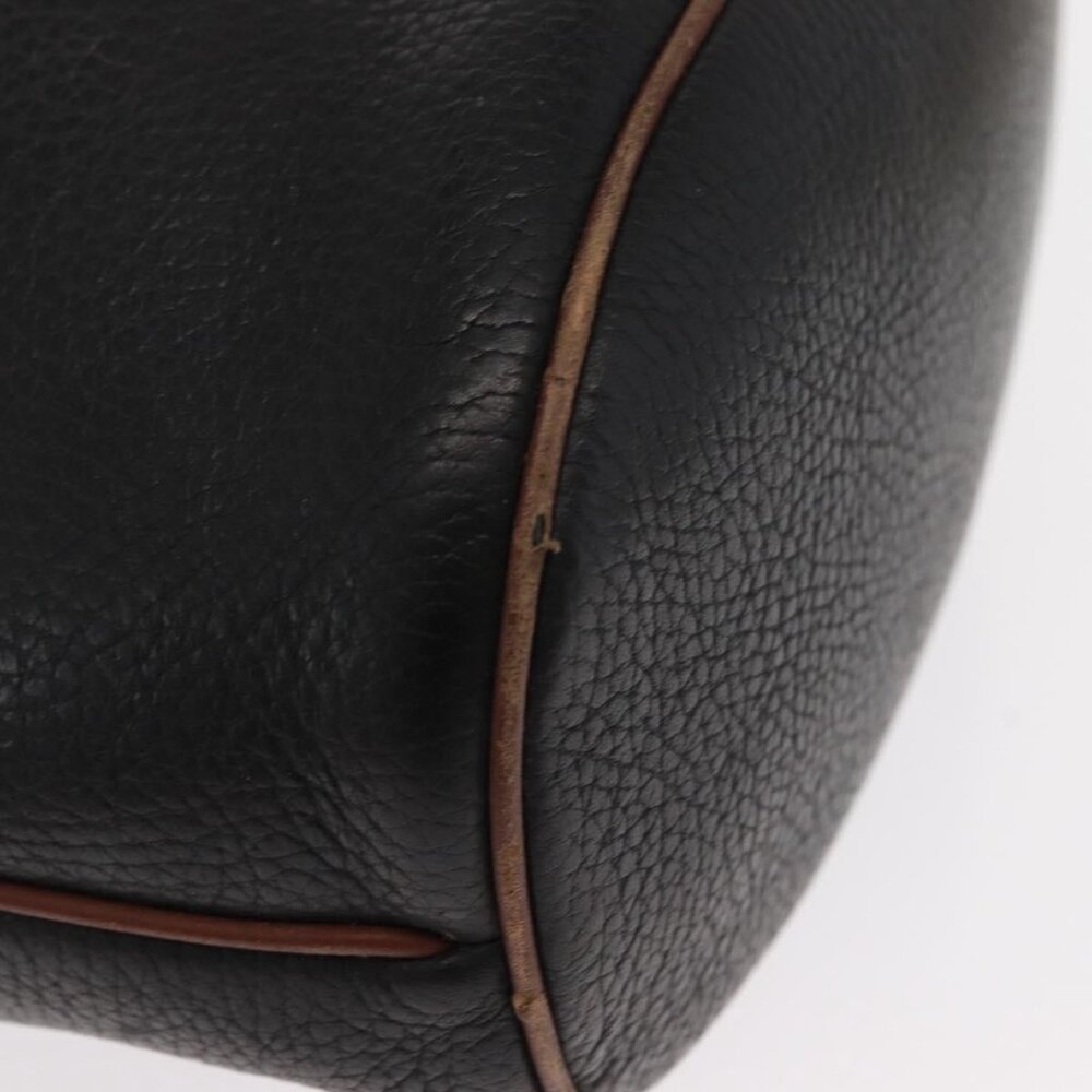 Authentic GUCCI Shoulder Bag Leather Black Gold 001 904 0791 - Picture 2 of 16